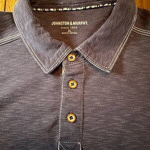 Johnston and Murphy grey collard shirt , size is XL